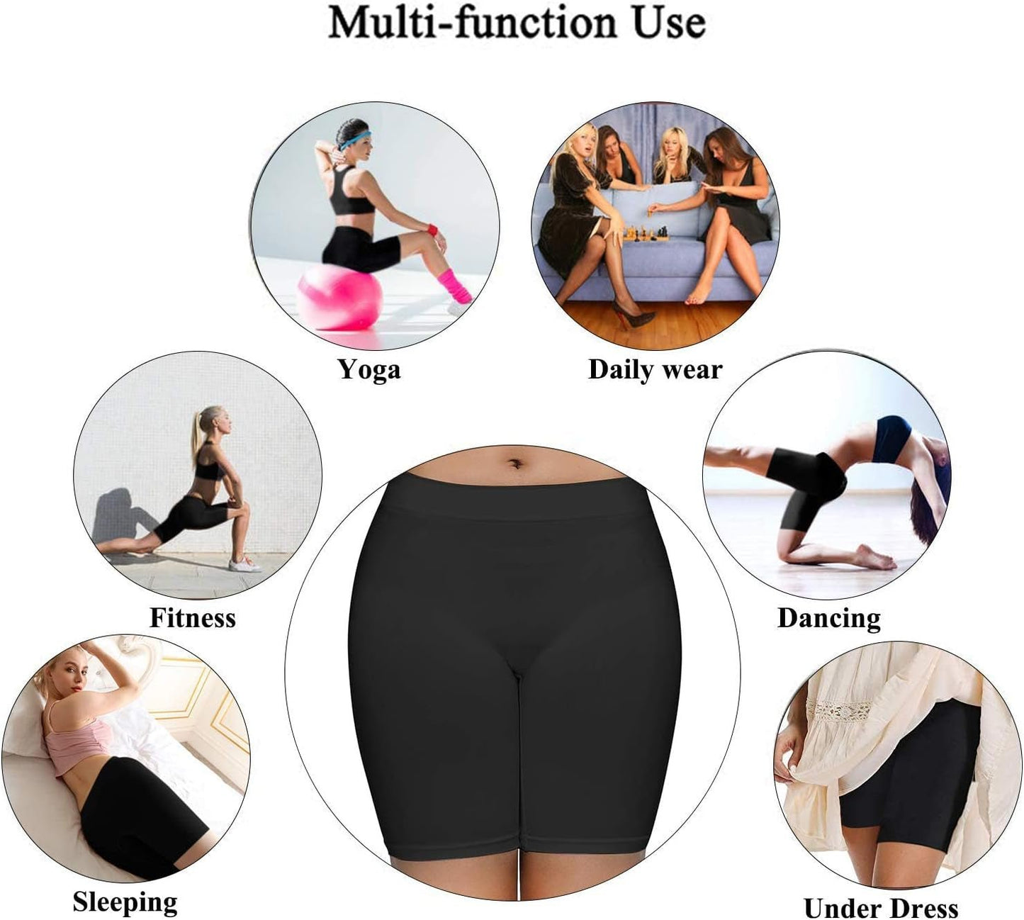 Seamless Smooth Slip Shorts – Comfortable Anti-Chafing Under-Dress & Yoga Shorts - Ironwearpro