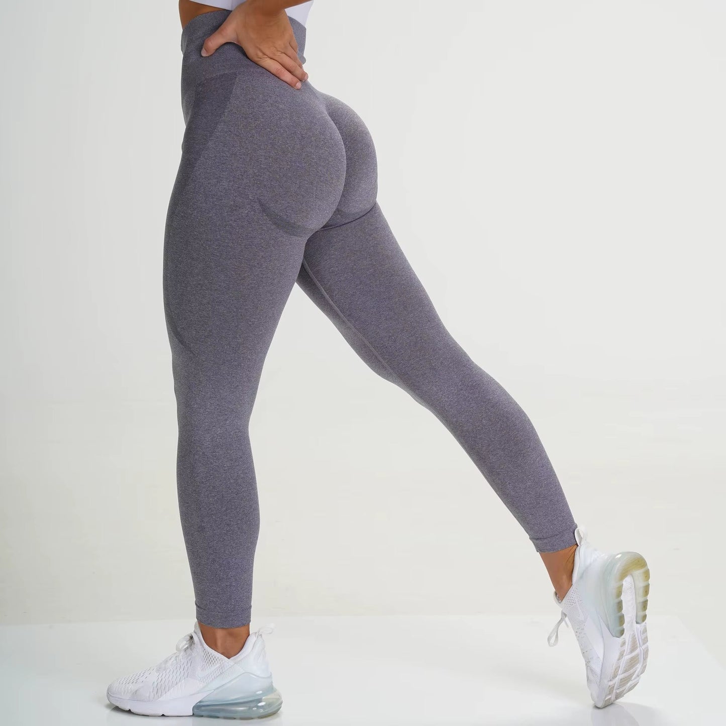 Smile-Contour High-Waisted Yoga Leggings – Push-Up Lifting Workout Tights & Running Pants for Women - Ironwearpro