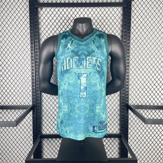 2023 Season Hornets 1 Ball Basketball Jersey - Ironwearpro
