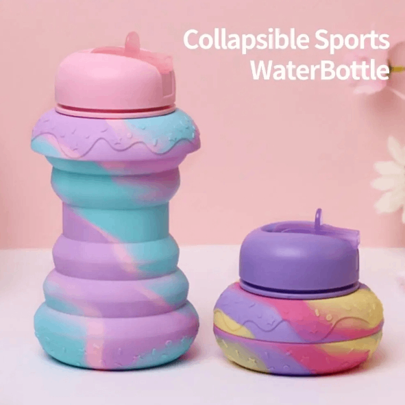 600ml Collapsible Silicone Sports Water Bottle - Ironwearpro