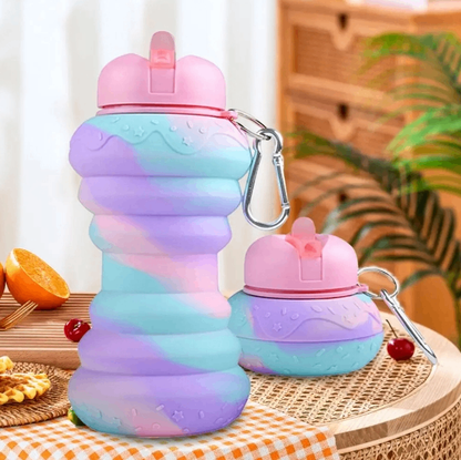 600ml Collapsible Silicone Sports Water Bottle - Ironwearpro