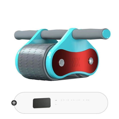 Automatic Rebound Ab Roller Wheel with Elbow Support – Multi-Color Core Workout Roller with Protective Knee Mat for Men & Women - Ironwearpro