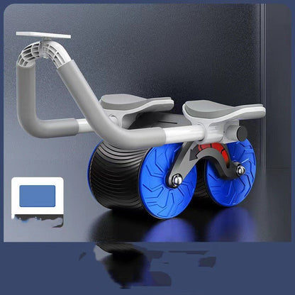 Automatic Rebound Ab Roller Wheel with Elbow Support – Multi-Color Core Workout Roller with Protective Knee Mat for Men & Women - Ironwearpro