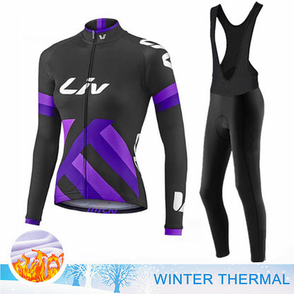 LIV Winter Long Sleeve MTB Jersey for Outdoor Use