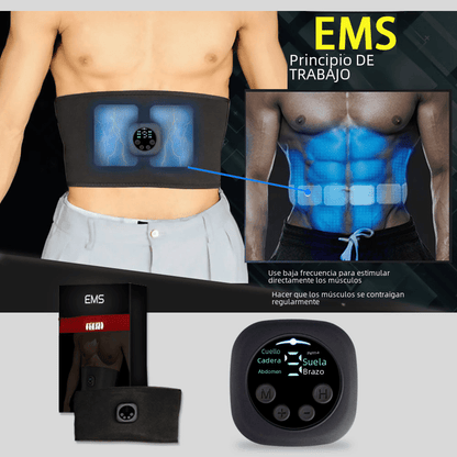EMS Waist Trainer Belt for Abdominal Fitness Massage - Ironwearpro