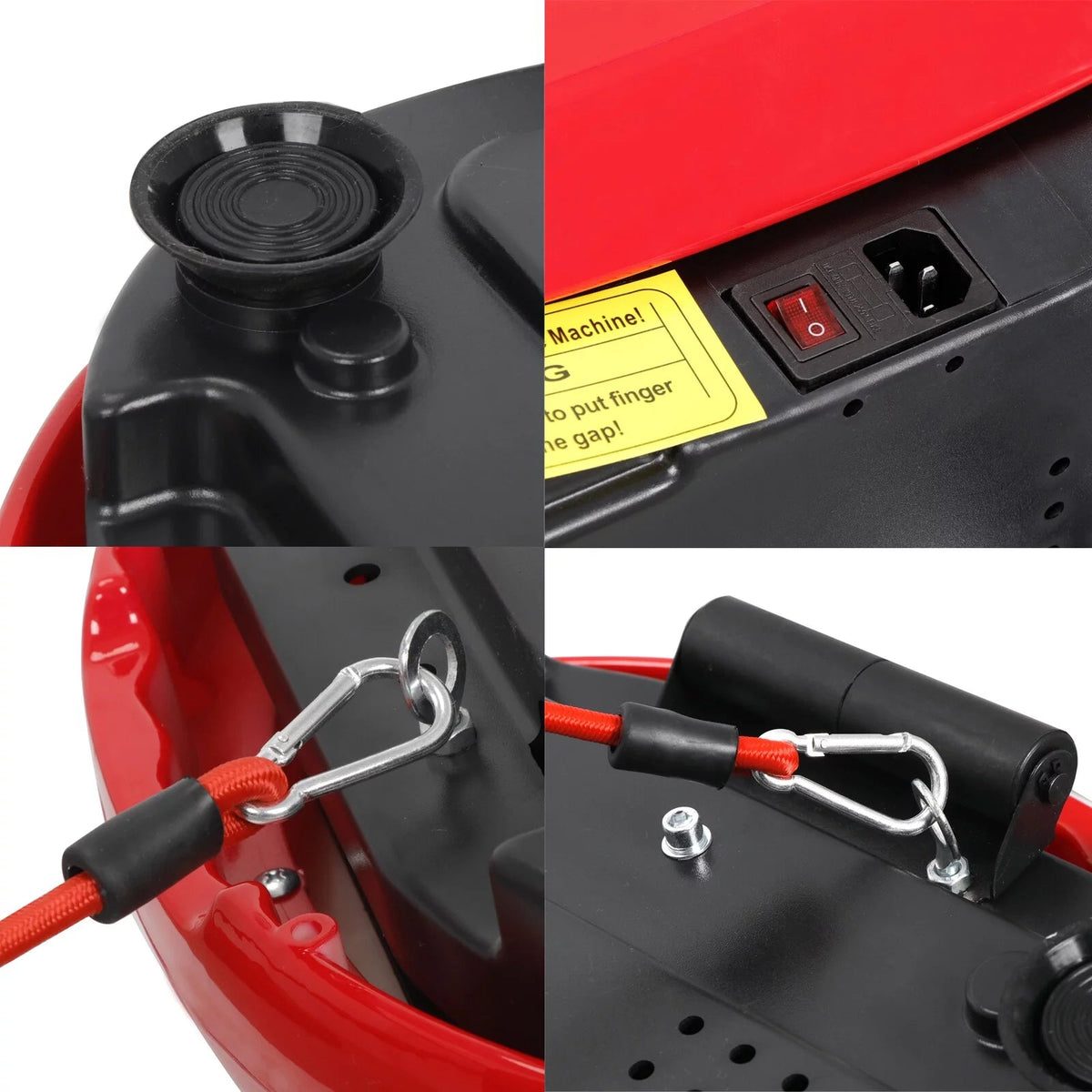 Full Body Vibration Plate Exercise Machine – Smart Fitness Platform with Bluetooth Speakers, 99 Speed Levels & Remote Control (Red) - Ironwearpro