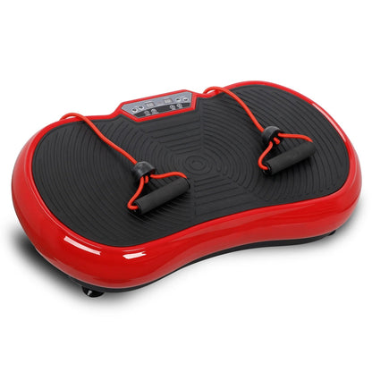 Full Body Vibration Plate Exercise Machine – Smart Fitness Platform with Bluetooth Speakers, 99 Speed Levels & Remote Control (Red) - Ironwearpro