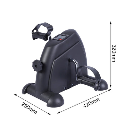 Mini Desk Bike Pedal Exerciser – Portable Under-Desk Exercise Bike with LCD Display for Legs, Arms & Physical Therapy - Ironwearpro