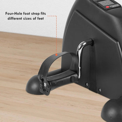 Mini Desk Bike Pedal Exerciser – Portable Under-Desk Exercise Bike with LCD Display for Legs, Arms & Physical Therapy - Ironwearpro