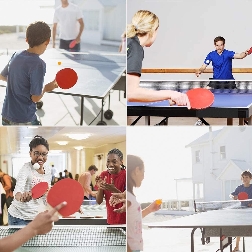 Portable Table Tennis Set – Retractable Ping Pong Net with 2 Premium Rackets, 6 Balls & Carry Bag for Indoor/Outdoor Games - Ironwearpro
