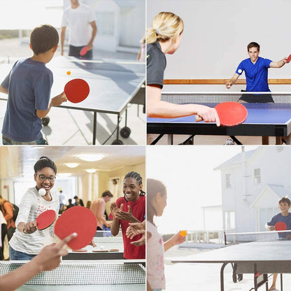 Portable Table Tennis Set – Retractable Ping Pong Net with 2 Premium Rackets, 6 Balls & Carry Bag for Indoor/Outdoor Games - Ironwearpro
