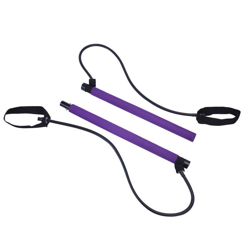 Premium Pilates Bar Kit with Resistance Bands – Portable Yoga & Chest Expansion Fitness Bar for Home Gym Full-Body Workouts (Blue) - Ironwearpro
