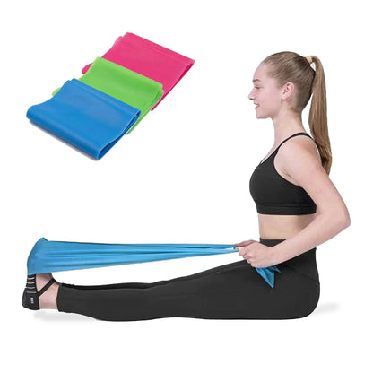 Premium Resistance Bands Set (Pack of 3) – 59" Elastic Workout Bands for Yoga, Pilates & Physical Therapy - Ironwearpro