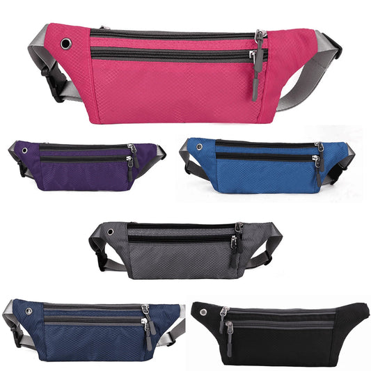 Premium Waterproof Running Waist Pack – Adjustable Sports Fanny Pack with Headphone Jack for Jogging, Hiking & Travel - Ironwearpro