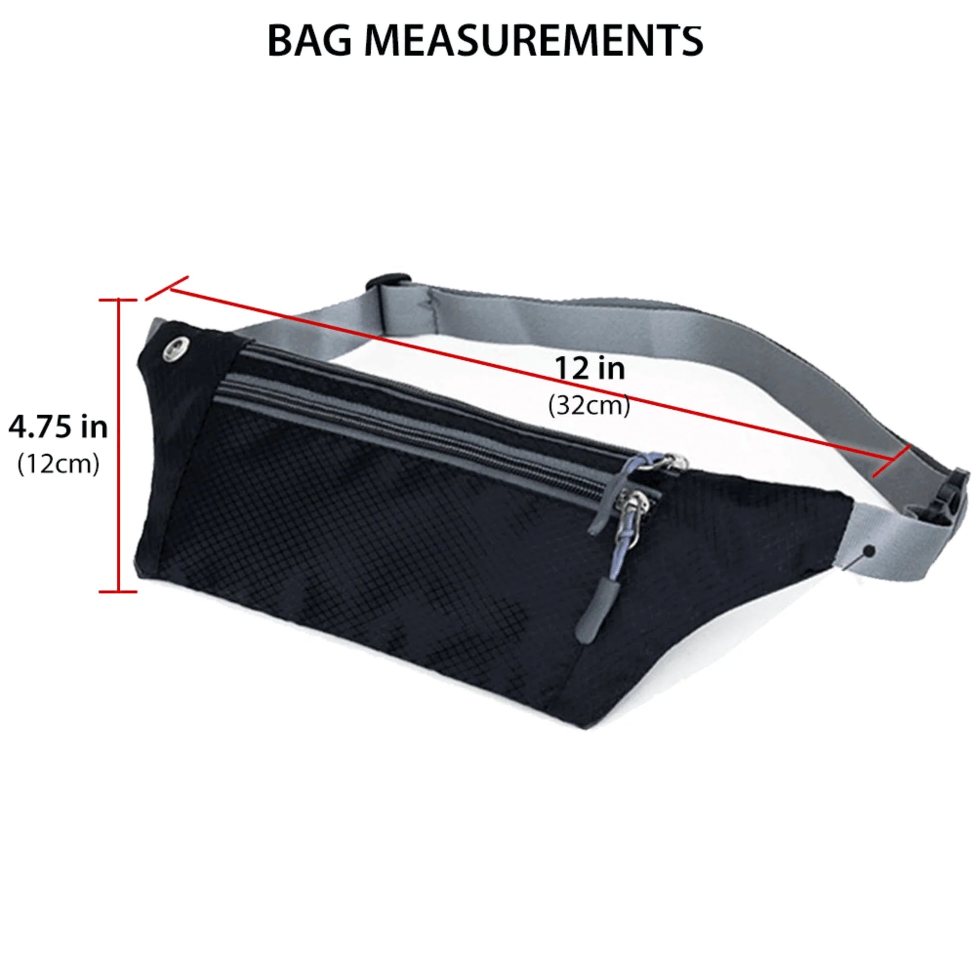 Premium Waterproof Running Waist Pack – Adjustable Sports Fanny Pack with Headphone Jack for Jogging, Hiking & Travel - Ironwearpro