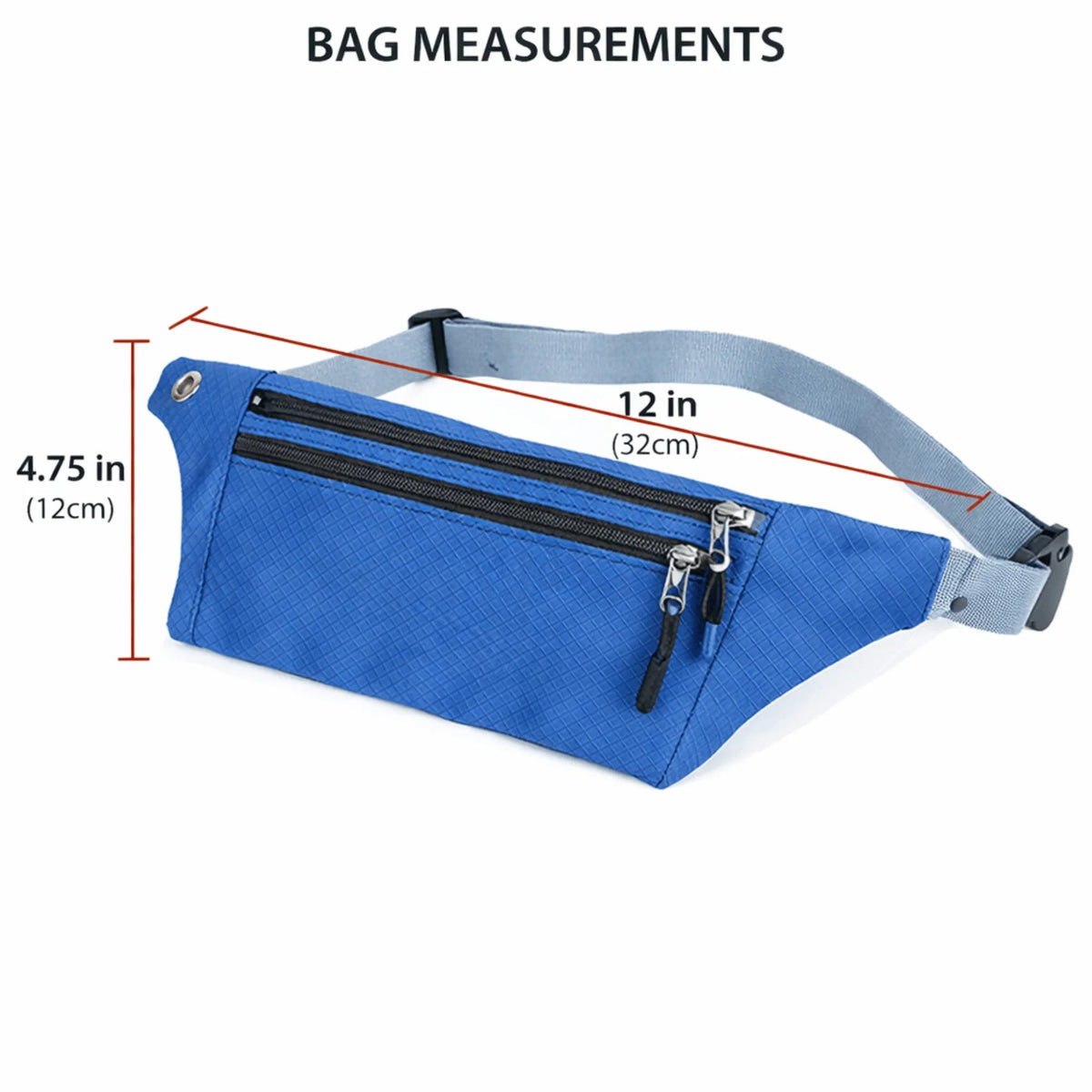 Premium Waterproof Running Waist Pack – Adjustable Sports Fanny Pack with Headphone Jack for Jogging, Hiking & Travel - Ironwearpro