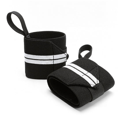 Premium Weight Lifting Wrist Wraps (Pair) – Heavy Duty Support Straps with Thumb Loops for Gym, CrossFit & Strength Training - Ironwearpro