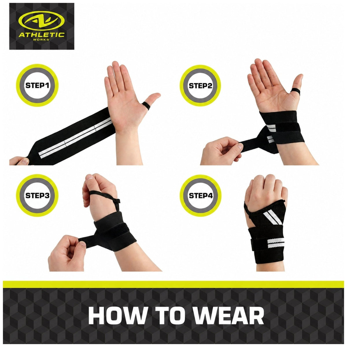Premium Weight Lifting Wrist Wraps (Pair) – Heavy Duty Support Straps with Thumb Loops for Gym, CrossFit & Strength Training - Ironwearpro