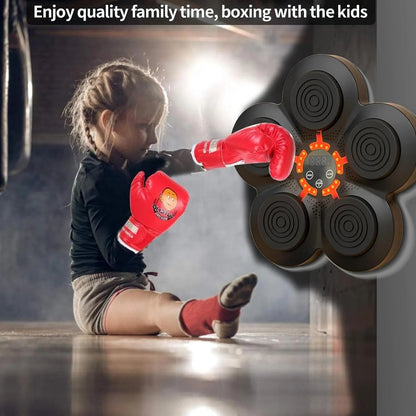 Smart Music Boxing Machine – Electronic Wall-Mounted Boxing Training Equipment with Boxing Gloves for Home Workouts & Agility - Ironwearpro