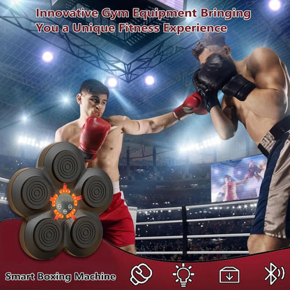 Smart Music Boxing Machine – Electronic Wall-Mounted Boxing Training Equipment with Boxing Gloves for Home Workouts & Agility - Ironwearpro