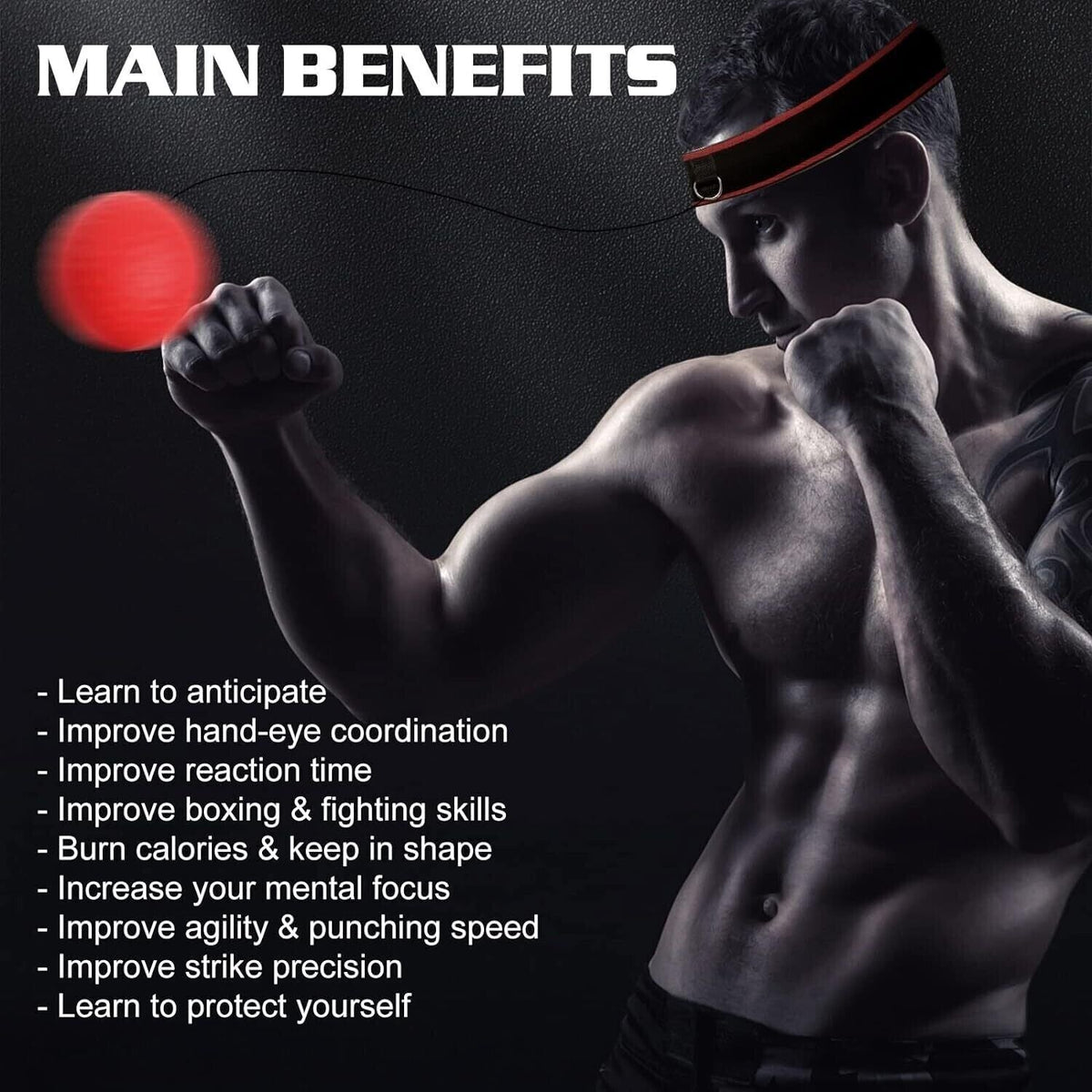 Smart Reflex Boxing Ball Set with App Support – Headband Punch Ball for Agility, Hand-Eye Coordination & Family Fun (2-Player Pack) - Ironwearpro