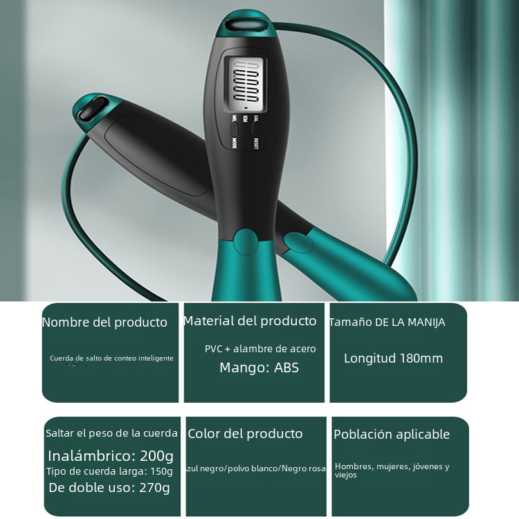 Smart Wireless Jump Rope with Weighted Ball and Counter - Ironwearpro