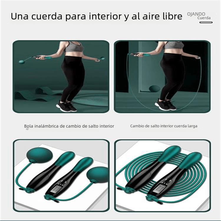 Smart Wireless Jump Rope with Weighted Ball and Counter - Ironwearpro
