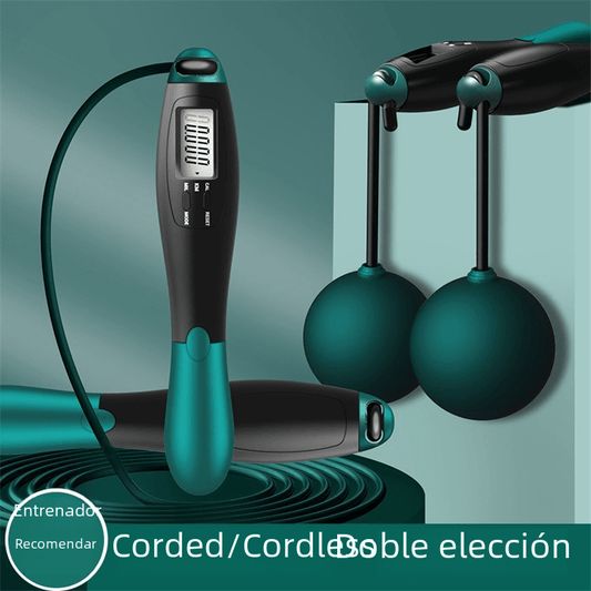 Smart Wireless Jump Rope with Weighted Ball and Counter - Ironwearpro