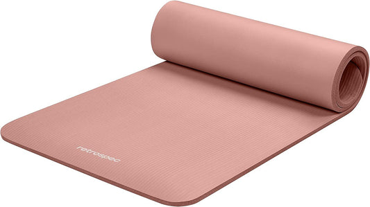 Solana Ultra-Thick Yoga & Pilates Mat – 1/2-Inch Non-Slip Exercise Mat with Nylon Carrying Strap (72"x24") - Ironwearpro
