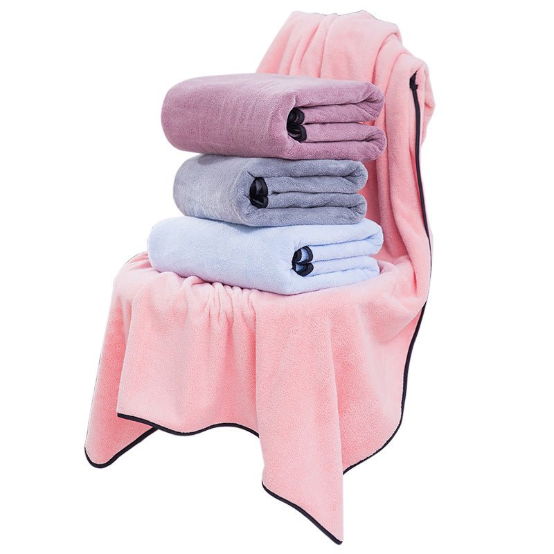 Thick Coral Fleece Absorbent Blanket and Beach Towel - Ironwearpro