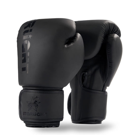 Valchiria Boxing Gloves for Men Women Boxing Training Gloves Heavy Bag Workout Gloves Kickboxing Boxing Sparring Punching Gloves for Boxing Kickboxing Muay Thai MMA(Black 10oz) - Ironwearpro
