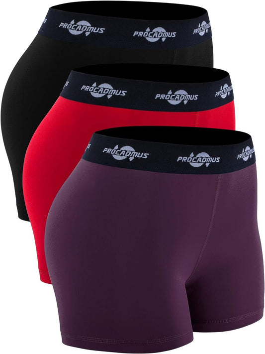 Women's Pro 3" Compression Volleyball Shorts – High-Performance Spandex Athletic Shorts for Cross-Training & Running - Ironwearpro